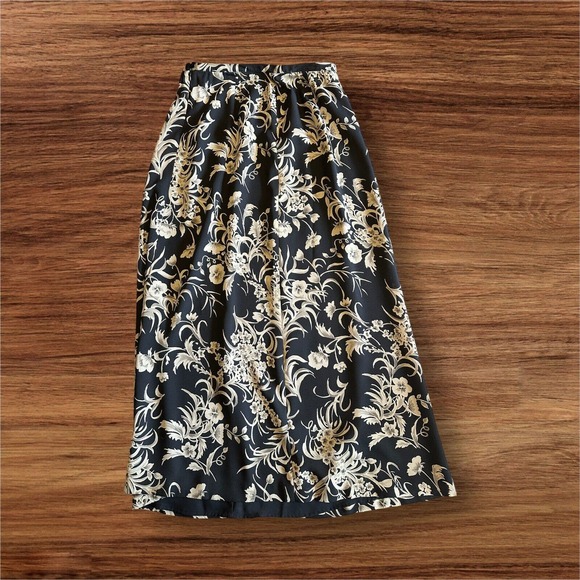 Josephine Chaus 1990s Vintage Floral Peasant Skirt Romantic Gypsy Boho Sz 8 Y2K - Picture 1 of 6